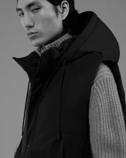 COS BUCKLED-SIDE PADDED HOODED VEST- Hats & Scarves | Coats & Jackets