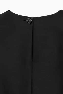 COS BUTTON-DETAIL WOOL-BLEND DRESS-Women Dresses & Jumpsuits