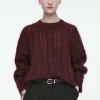 COS CABLE-KNIT MOHAIR SWEATER-Women Sweaters & Cardigans