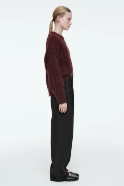 COS CABLE-KNIT MOHAIR SWEATER-Women Sweaters & Cardigans