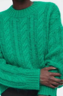 COS CABLE-KNIT MOHAIR SWEATER-Women Sweaters & Cardigans