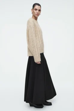 COS CABLE-KNIT MOHAIR SWEATER-Women Sweaters & Cardigans