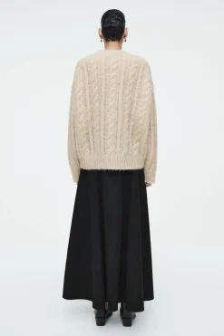 COS CABLE-KNIT MOHAIR SWEATER-Women Sweaters & Cardigans