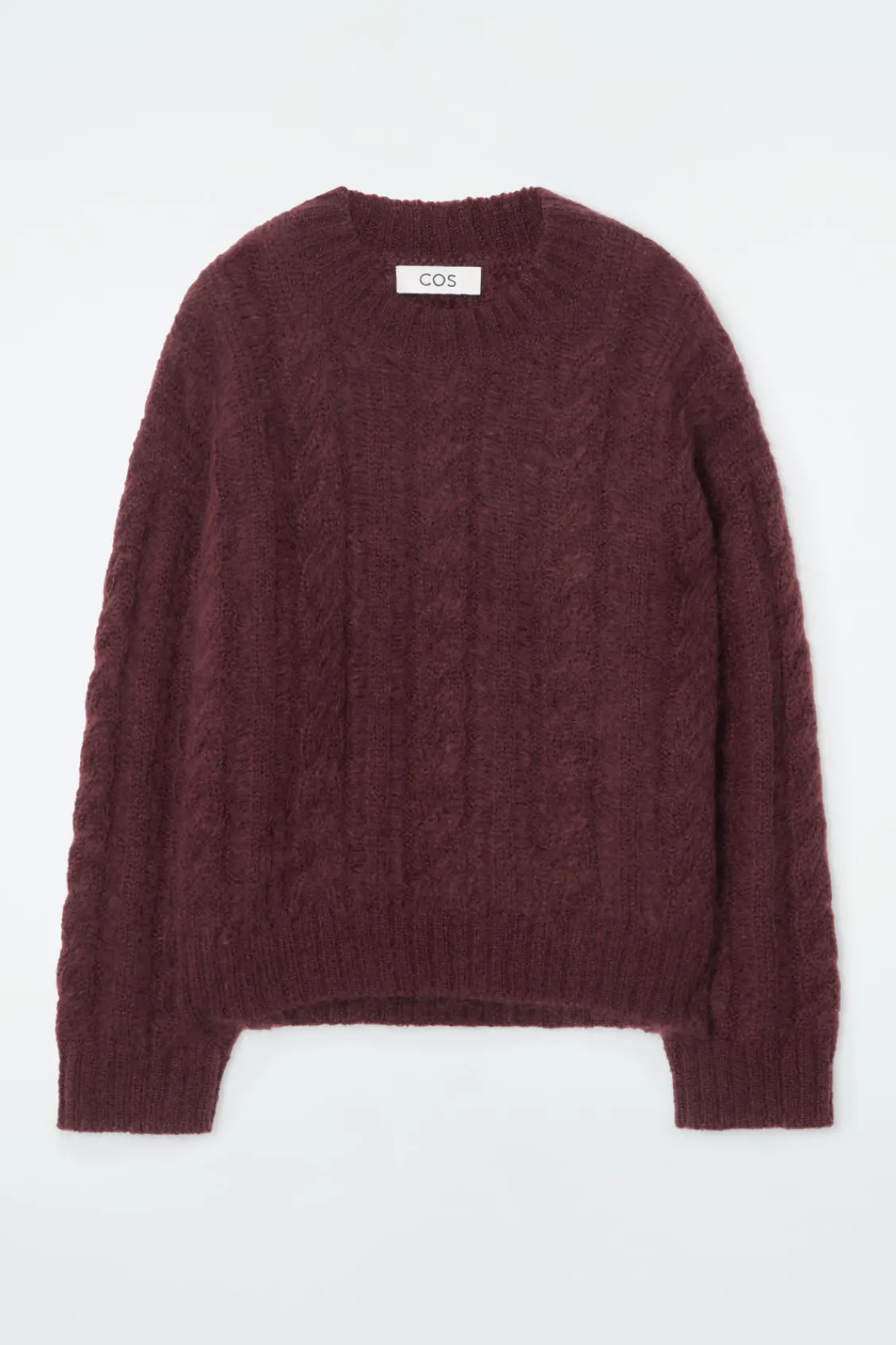 COS CABLE-KNIT MOHAIR SWEATER-Women Sweaters & Cardigans