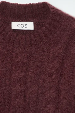 COS CABLE-KNIT MOHAIR SWEATER-Women Sweaters & Cardigans