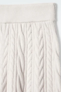 COS CABLE-KNIT WOOL PANTS-Women Pants | Sweaters & Cardigans