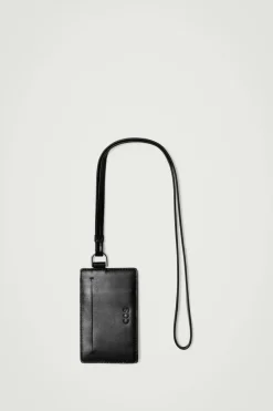 COS CARDHOLDER LANYARD - LEATHER- Bags & Wallets