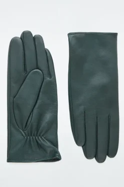 COS CASHMERE-LINED LEATHER GLOVES-Women Hats & Scarves | Cashmere
