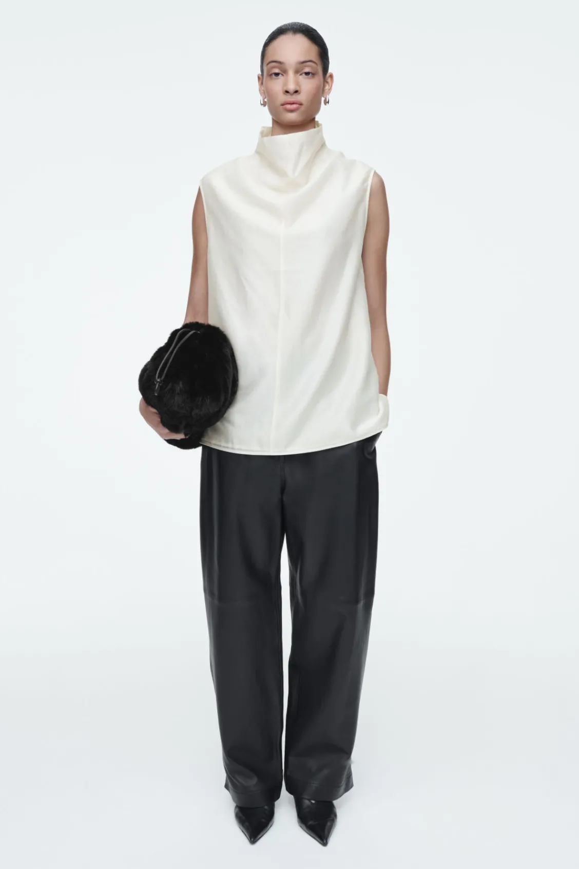 COS CAVATELLI CLUTCH - FAUX FUR-Women Bags