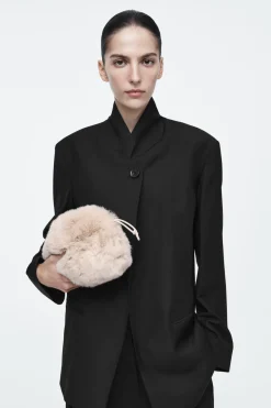 COS CAVATELLI MINI CLUTCH - FAUX FUR-Women Bags
