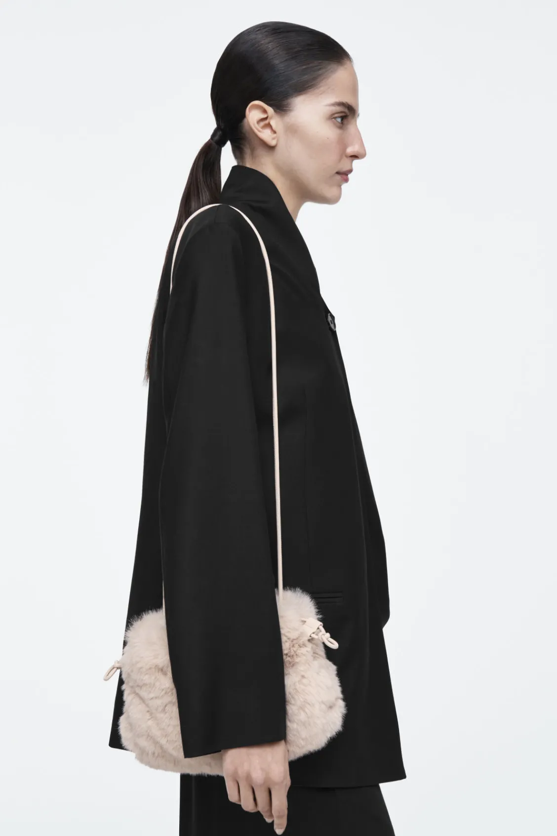 COS CAVATELLI MINI CLUTCH - FAUX FUR-Women Bags