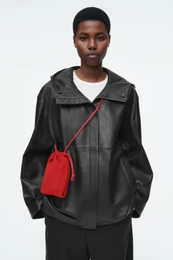 COS CAVATELLI PHONE POUCH - LEATHER-Women Bags