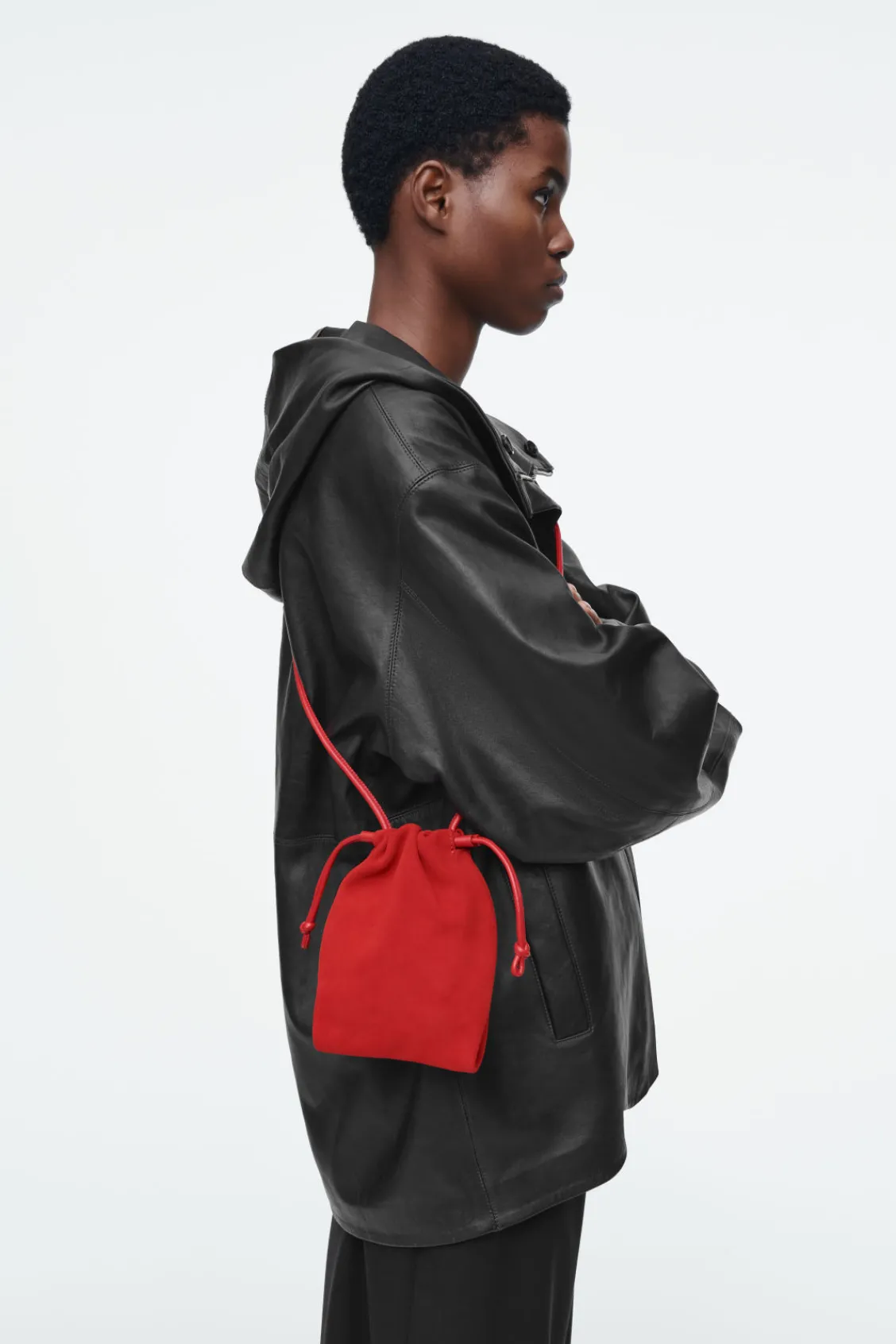 COS CAVATELLI PHONE POUCH - LEATHER-Women Bags