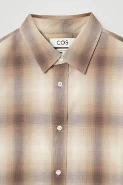 COS CHECKED COTTON SHIRT- Shirts