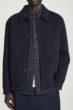 COS CHECKED WOOL OVERSHIRT- Shirts