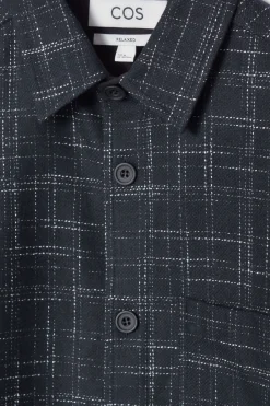COS CHECKED WOOL OVERSHIRT- Shirts
