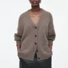 COS CHUNKY CASHMERE-BLEND CARDIGAN-Women Cashmere | Sweaters & Cardigans