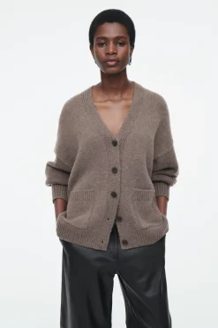 COS CHUNKY CASHMERE-BLEND CARDIGAN-Women Cashmere | Sweaters & Cardigans