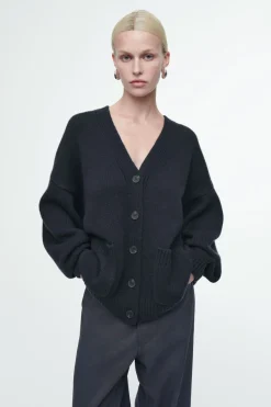 COS CHUNKY CASHMERE-BLEND CARDIGAN-Women Cashmere | Sweaters & Cardigans