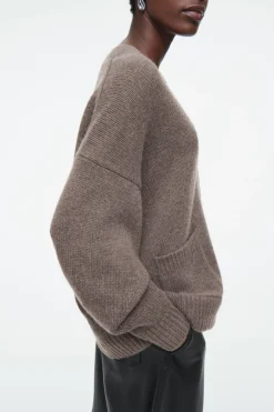 COS CHUNKY CASHMERE-BLEND CARDIGAN-Women Cashmere | Sweaters & Cardigans