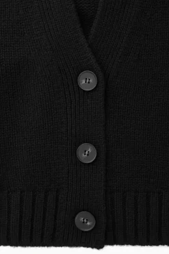 COS CHUNKY CROPPED CASHMERE-BLEND CARDIGAN-Women Cashmere | Sweaters & Cardigans
