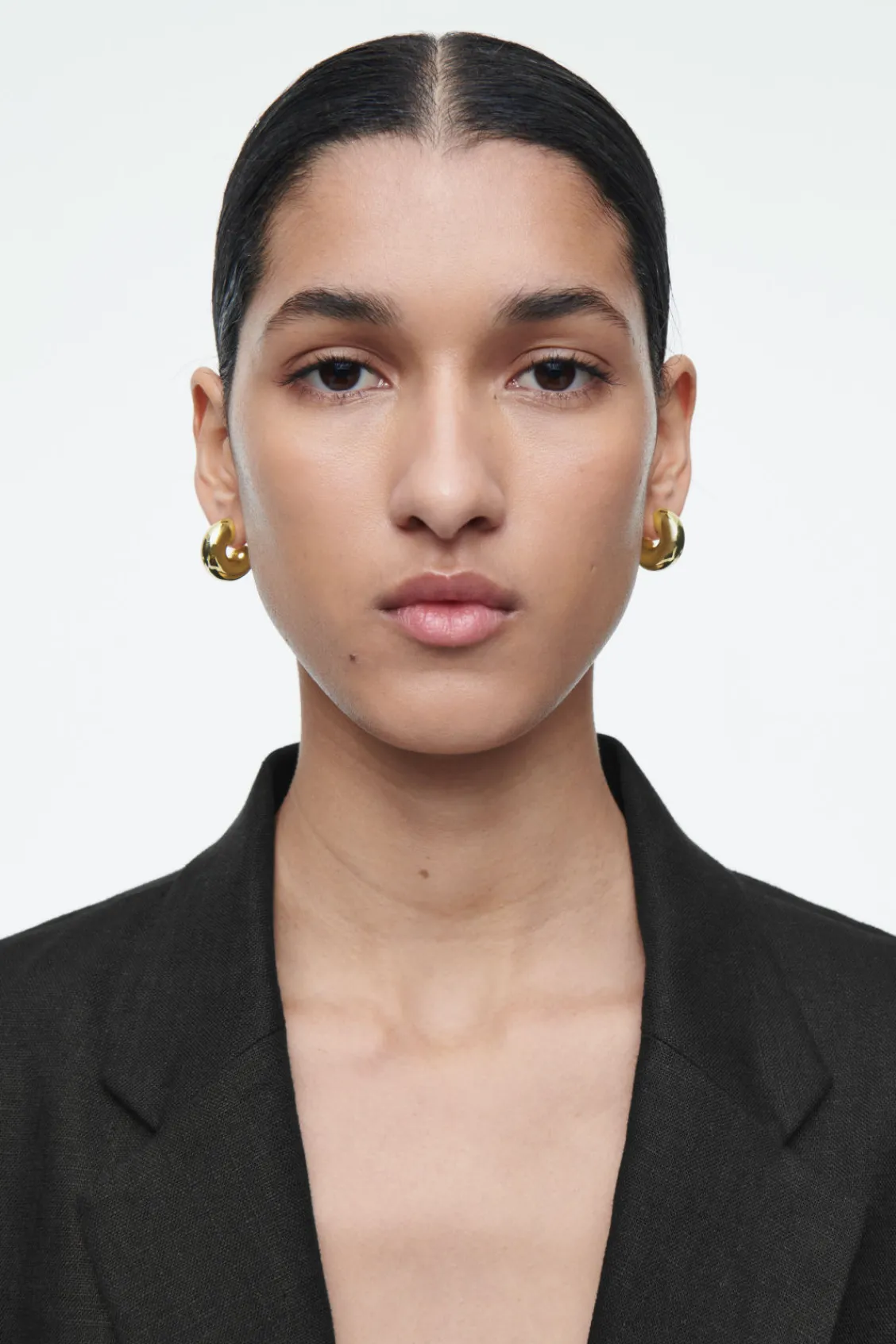 COS CHUNKY HOOP EARRINGS-Women Jewelry