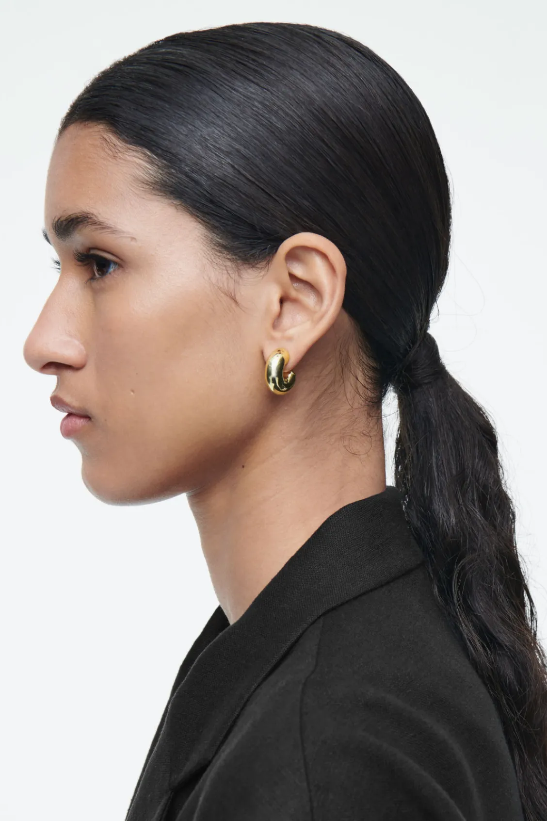 COS CHUNKY HOOP EARRINGS-Women Jewelry