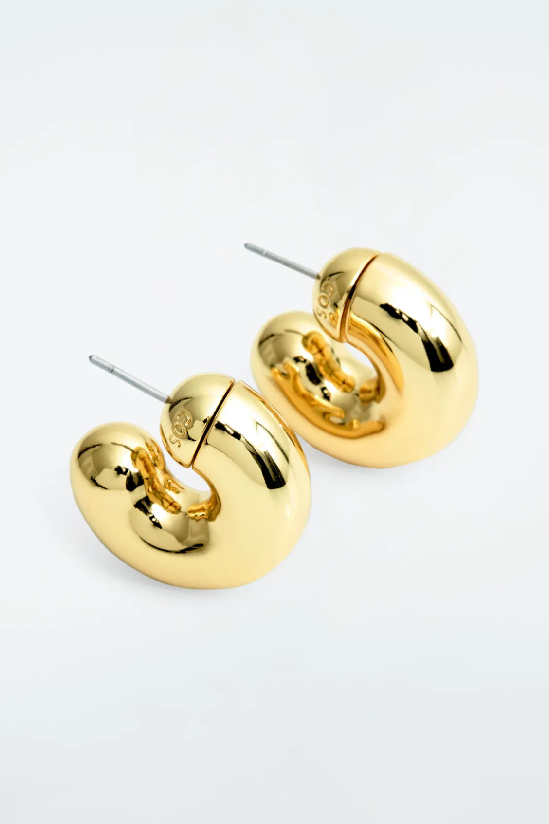 COS CHUNKY HOOP EARRINGS-Women Jewelry