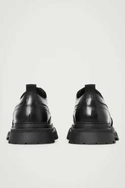 COS CHUNKY LEATHER DERBY BROGUES- Shoes