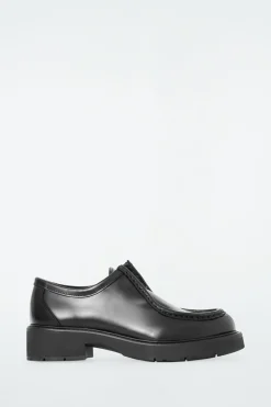 COS CHUNKY LEATHER LACE-UP SHOES-Women Shoes