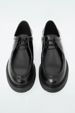 COS CHUNKY LEATHER LACE-UP SHOES-Women Shoes