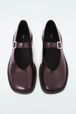 COS CHUNKY LEATHER MARY-JANE SHOES-Women Shoes