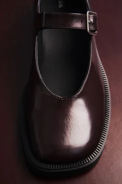 COS CHUNKY LEATHER MARY-JANE SHOES-Women Shoes