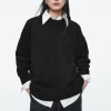 COS CHUNKY PURE CASHMERE CREW-NECK SWEATER-Women Cashmere | Sweaters & Cardigans
