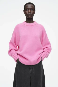 COS CHUNKY PURE CASHMERE CREW-NECK SWEATER-Women Cashmere | Sweaters & Cardigans
