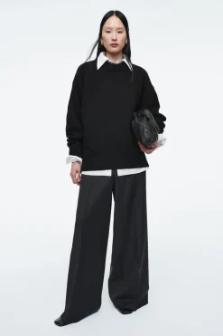 COS CHUNKY PURE CASHMERE CREW-NECK SWEATER-Women Cashmere | Sweaters & Cardigans