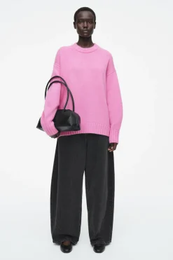 COS CHUNKY PURE CASHMERE CREW-NECK SWEATER-Women Cashmere | Sweaters & Cardigans