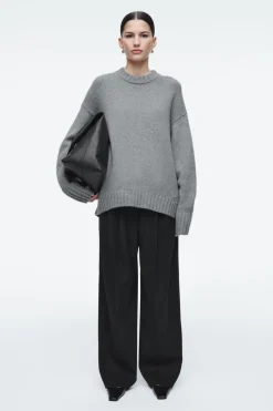 COS CHUNKY PURE CASHMERE CREW-NECK SWEATER-Women Cashmere | Sweaters & Cardigans