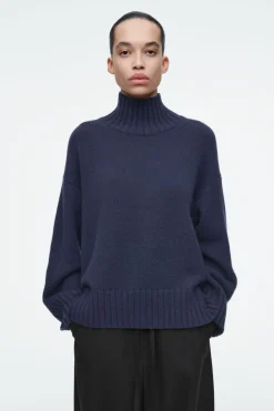 COS CHUNKY PURE CASHMERE TURTLENECK SWEATER-Women Cashmere | Sweaters & Cardigans