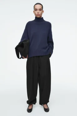 COS CHUNKY PURE CASHMERE TURTLENECK SWEATER-Women Cashmere | Sweaters & Cardigans