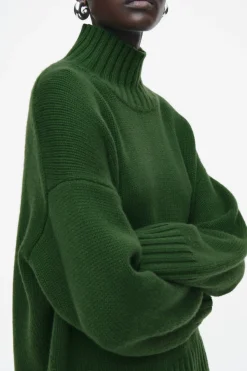 COS CHUNKY PURE CASHMERE TURTLENECK SWEATER-Women Cashmere | Sweaters & Cardigans