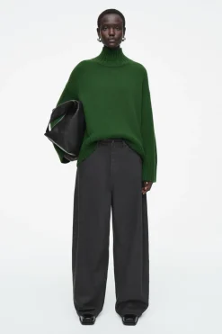 COS CHUNKY PURE CASHMERE TURTLENECK SWEATER-Women Cashmere | Sweaters & Cardigans