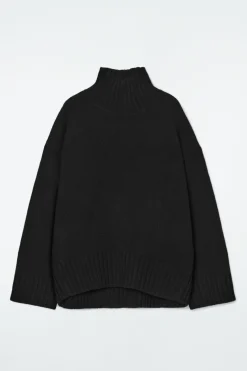 COS CHUNKY PURE CASHMERE TURTLENECK SWEATER-Women Cashmere | Sweaters & Cardigans