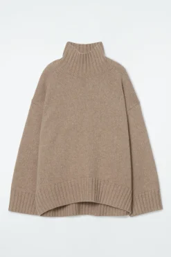 COS CHUNKY PURE CASHMERE TURTLENECK SWEATER-Women Cashmere | Sweaters & Cardigans