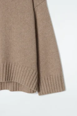 COS CHUNKY PURE CASHMERE TURTLENECK SWEATER-Women Cashmere | Sweaters & Cardigans