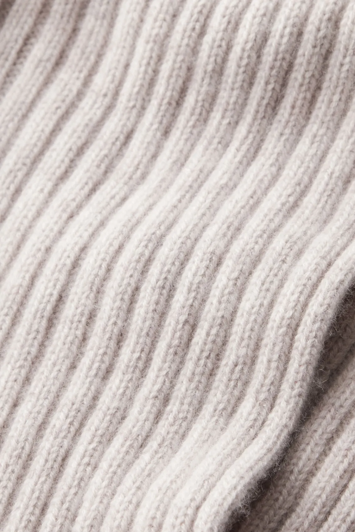 COS CHUNKY RIBBED PURE CASHMERE SCARF-Women Hats & Scarves | Cashmere