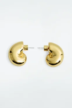 COS CHUNKY SEASHELL-SHAPED EARRINGS-Women Jewelry
