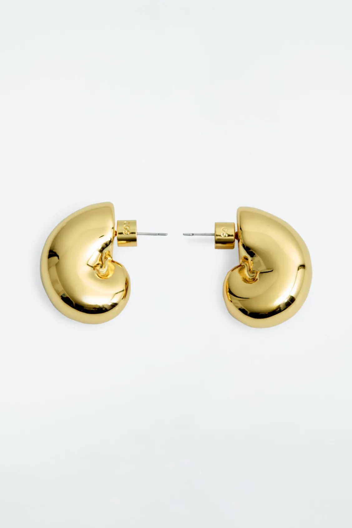 COS CHUNKY SEASHELL-SHAPED EARRINGS-Women Jewelry