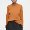 COS CLEAN CUT REGULAR LONG-SLEEVED T-SHIRT-Women T-Shirts | Tops