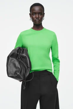 COS CLEAN CUT REGULAR LONG-SLEEVED T-SHIRT-Women T-Shirts | Tops